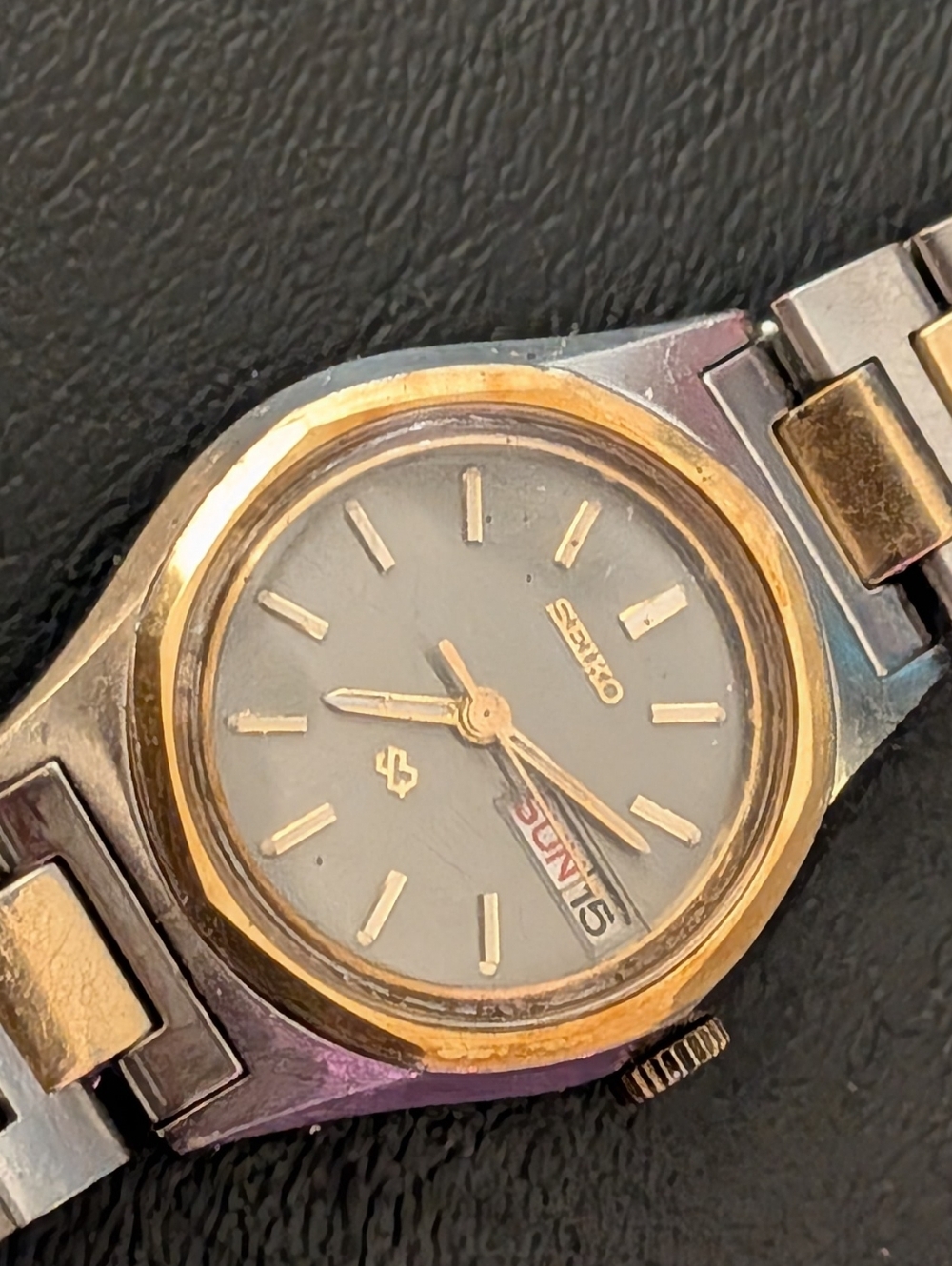 Rare Vintage Late 70s Early 80s Women's Seiko Day/Date Watch